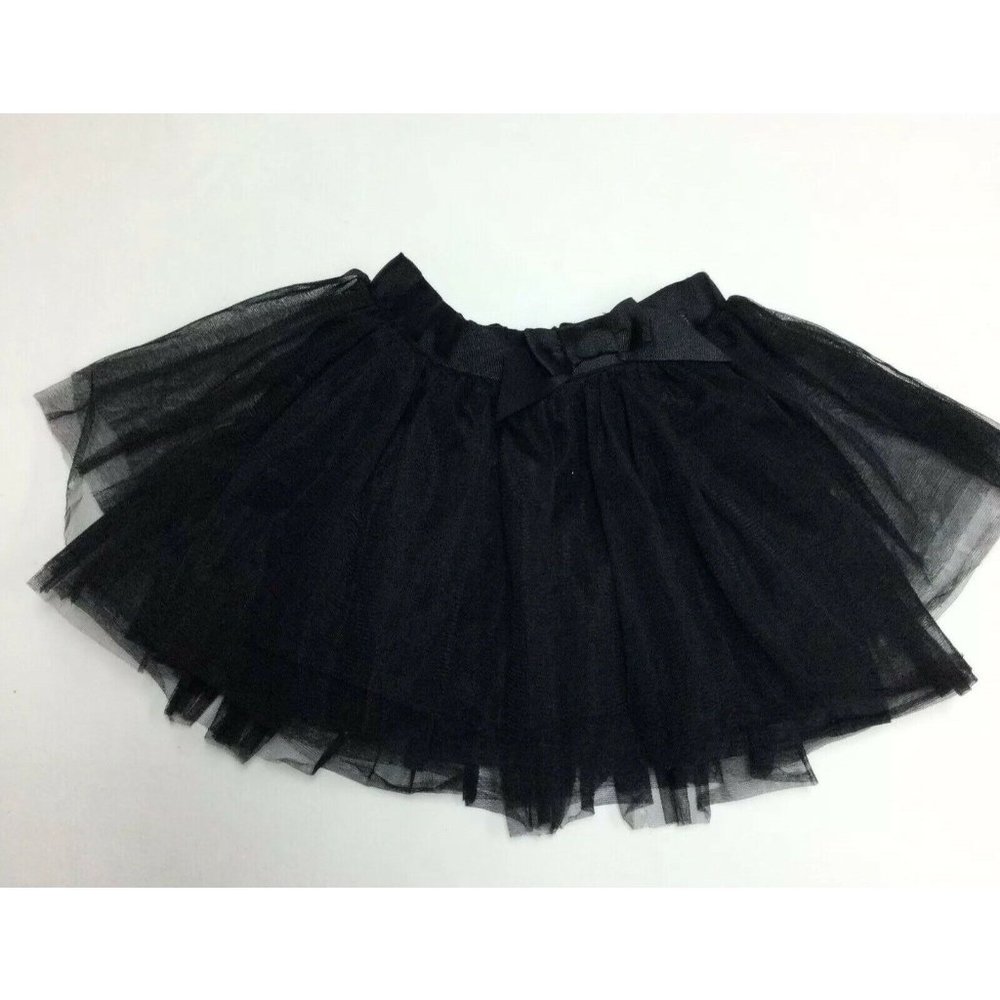 Hartstrings Girls Tulle Skirt With Bow Black Size 4 Holiday Party Costume